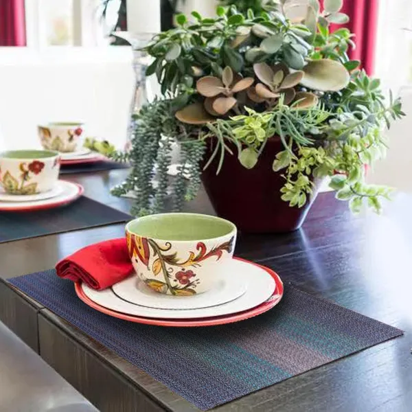Blue_Dining_Table_Placemat_Set_Pvc_Material_NonSlip_Washable_And_Heat_Resistant_Tablemates_Size_45X30Cm_6_Pcs_Placemat