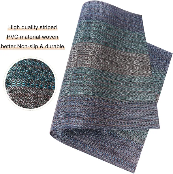Blue_Dining_Table_Placemat_Set_Pvc_Material_NonSlip_Washable_And_Heat_Resistant_Tablemates_Size_45X30Cm_6_Pcs_Placemat
