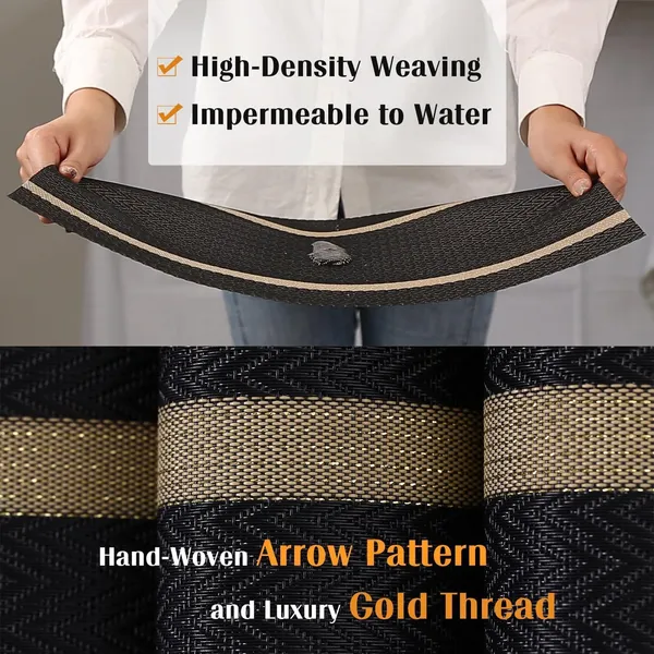 White_Dining_Table_Placemat_Set_Pvc_Material_NonSlip_Washable_And_Heat_Resistant_Table_Runner_180Cm_X_30Cm