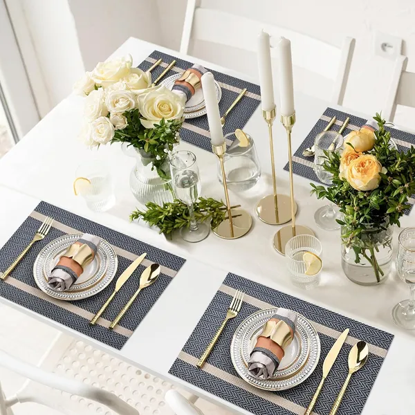 Blue_Dining_Table_Placemat_Set_Pvc_Material_NonSlip_Washable_And_Heat_Resistant_Tablemats_Size_45X30Cm_6_Pcs_Placemat
