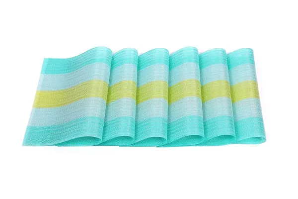 Green_Dining_Table_Placemat_Set_Pvc_Material_NonSlip_Washable_And_Heat_Resistant_Tablemates_Size_45X30Cm_4_Pcs_Placemat
