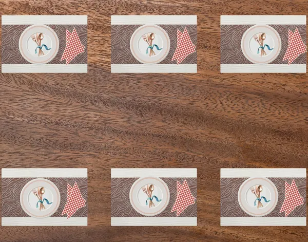 Brown_Dining_Table_Placemat_Set_Pvc_Material_NonSlip_Washable_And_Heat_Resistant_Tablemates_Size_45X30Cm_And_Table_Runner_180Cm_X_30Cm_4_Placemat_With_Runner