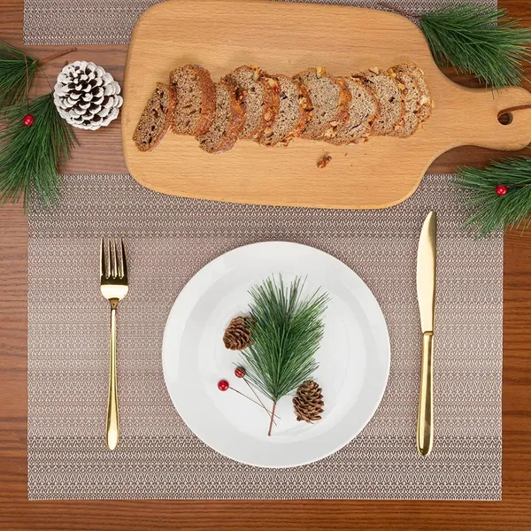 Brown_Dining_Table_Placemat_Set_Pvc_Material_NonSlip_Washable_And_Heat_Resistant_Tablemats_Size_45X30Cm_6_Pcs_Placemat