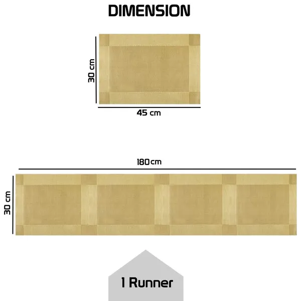 Gold_Dining_Table_Placemat_Set_Pvc_Material_NonSlip_Washable_And_Heat_Resistant_Tablemats_Size_45X30Cm_And_Table_Runner_180X30Cm_4_Placemat_With_Runner
