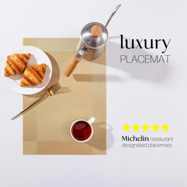 Gold_Dining_Table_Placemat_Set_Pvc_Material_NonSlip_Washable_And_Heat_Resistant_Tablemats_Size_45X30Cm_And_Table_Runner_180X30Cm_4_Placemat_With_Runner
