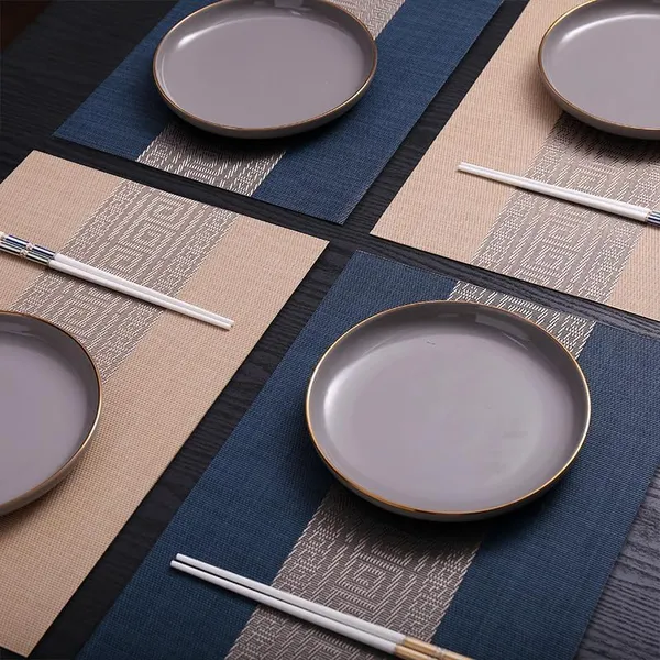 Blue_Dining_Table_Placemat_Set_Pvc_Material_NonSlip_Washable_And_Heat_Resistant_Table_Runner_180Cm_X_30Cm