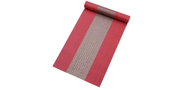 Red_Dining_Table_Placemat_Set_Pvc_Material_NonSlip_Washable_And_Heat_Resistant_Table_Runner_180Cm_X_30Cm
