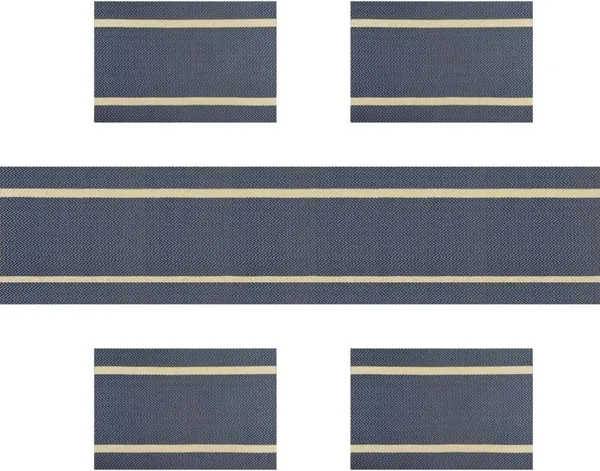 Blue_Dining_Table_Placemat_Set_Pvc_Material_NonSlip_Washable_And_Heat_Resistant_Tablemats_Size_45X30Cm_And_Table_Runner_180Cm_X_30Cm4_Placemat_With_Runner