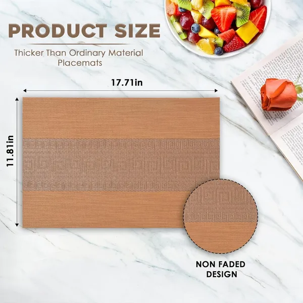 Beige_Dining_Table_Placemat_Set_Pvc_Material_NonSlip_Washable_And_Heat_Resistant_Tablemates_Size_45X30Cm_6_Pcs_Placemat