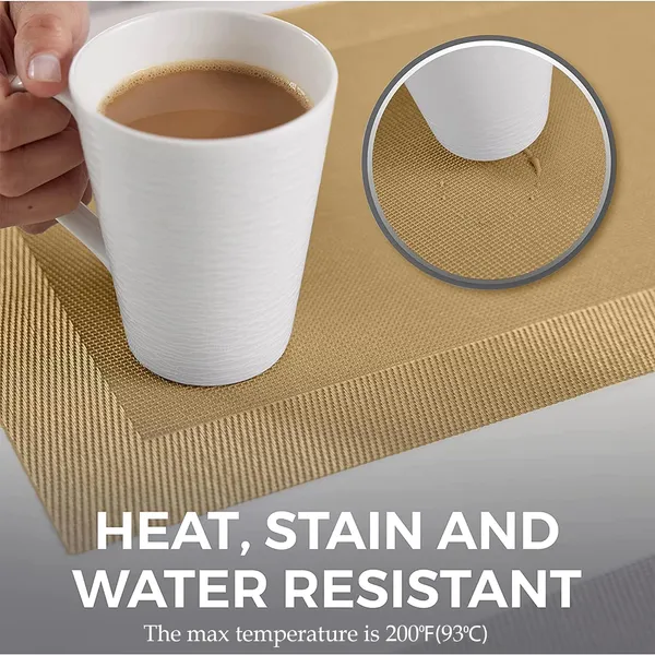 Gold_Dining_Table_Placemat_Set_Pvc_Material_NonSlip_Washable_And_Heat_Resistant_Tablemates_Size_45X30Cm_6_Pcs_Placemat
