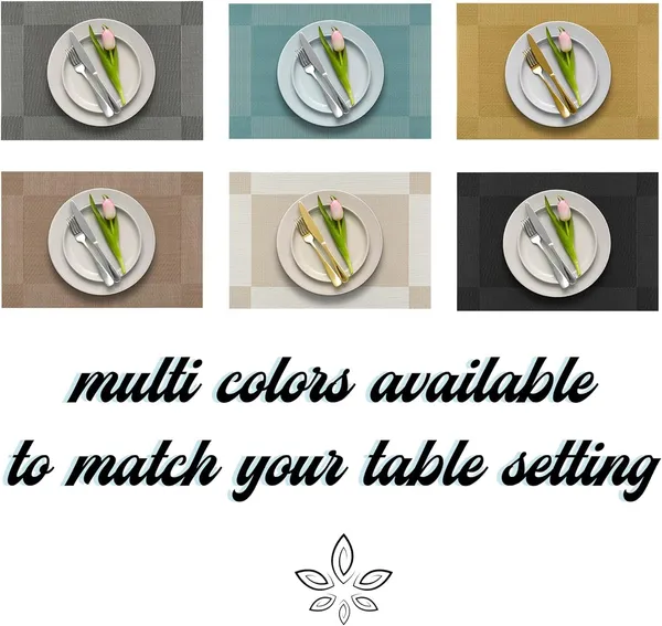 Gold_Dining_Table_Placemat_Set_Pvc_Material_NonSlip_Washable_And_Heat_Resistant_Tablemates_Size_45X30Cm_6_Pcs_Placemat