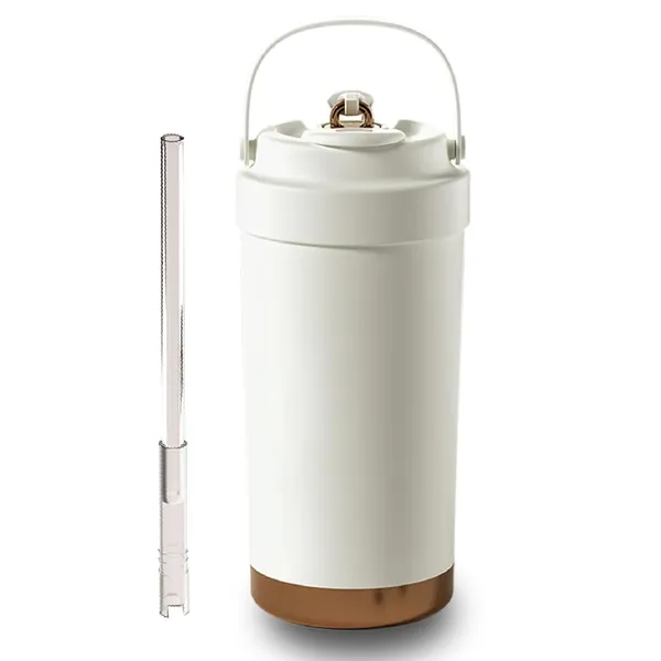 White_500_Ml__17_Oz_Insulated_Tumbler_With_Handle_Stainless_Steel_Travel_Coffee_Mug_With_Lid_And_Straw_Double_Wall_Vacuum_Water_Bottle_Cup_Leakproof