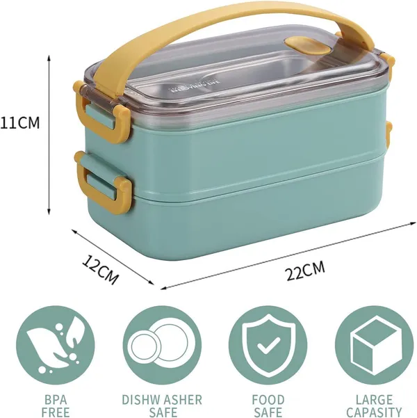 Green_Duck_Print_Lunch_Box_With_Lunch_Bag_Cutlery_Bento_Lunch_Boxes_With_Adjustable_Compartments_For_Adults_And_Kids_Portable_Leakproof_Food_Container