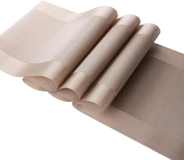 Brown_Dining_Table_Placemat_Set_Pvc_Material_NonSlip_Washable_And_Heat_Resistant_Table_Runner_180Cm_X_30Cm