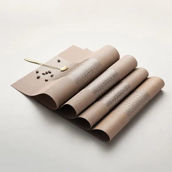 Brown_Dining_Table_Placemat_Set_Pvc_Material_NonSlip_Washable_And_Heat_Resistant_Tablemats_Size_45X30Cm_8_Pcs_Placemat