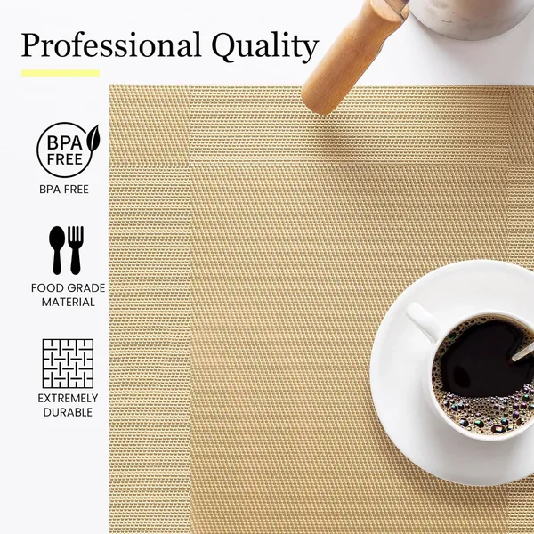 Gold_Dining_Table_Placemat_Set_Pvc_Material_NonSlip_Washable_And_Heat_Resistant_Tablemates_Size_45X30Cm_8_Pcs_Placemat