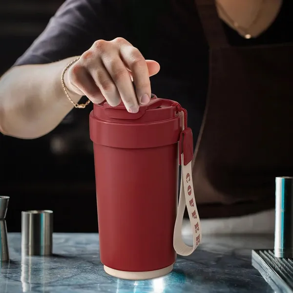 Red_Without_Display_Coffee_Mug_With_Ziplock_Lid_DoubleWalled_Vacuum_Thermal_To_Go_Stainless_Steel_420_Ml