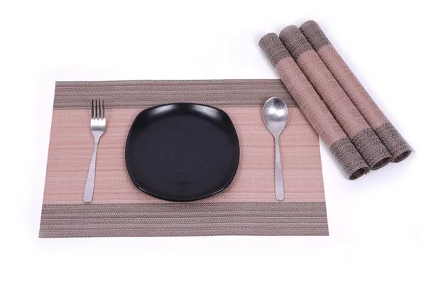Brown_Dining_Table_Placemat_Set_Pvc_Material_NonSlip_Washable_And_Heat_Resistant_Tablemats_Size_45X30Cm_8_Pcs_Placemat