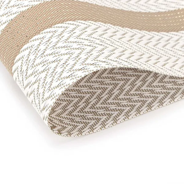 White_Dining_Table_Placemat_Set_Pvc_Material_NonSlip_Washable_And_Heat_Resistant_Tablemates_Size_45X30Cm_6_Pcs_Placemat