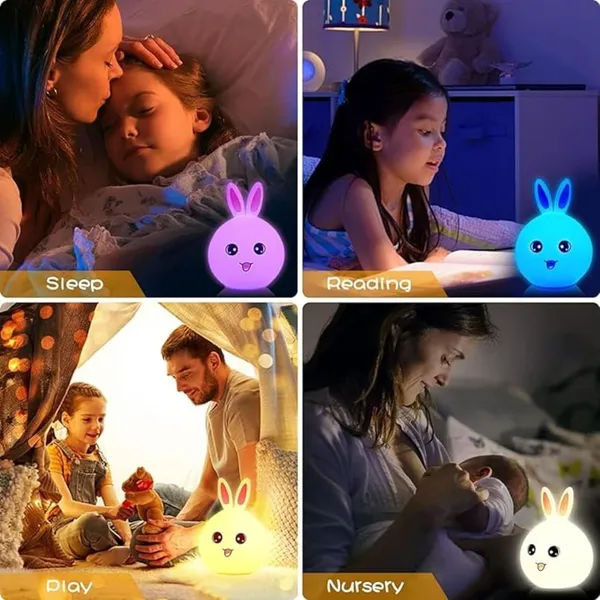 White_Kids_Night_Light_Cute_PandaSilicone_Nursery_Lamp_For_Baby_And_ToddlerAnimal_Night_Light_For_Boys_And_GirlsSquishy_Night_Light_For_BedroomCute_Night_Light_For_Kids_Room