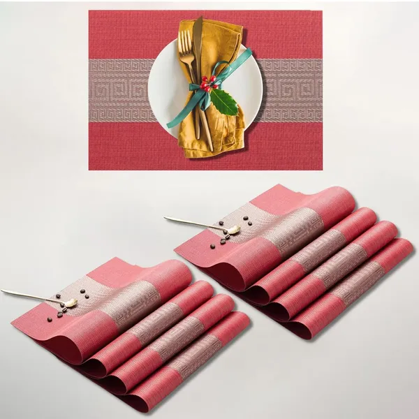 Red_Table_Mats_Set_Of_8_Dining_Table_Place_Mats_Washable_Placemats_NonSlip_Heat_Resistant_Pvc_NonStain_NonMildew_Dry_Quickly_For_Kitchen_Dining_Room_BirthdayHoliday_Party_Etc_PLACEMENT_8_PCS