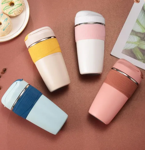 Pink_350_Ml_Travel_Coffee_Mug_With_Lid_And_Straw_Coffee_Tumbler_Mug_316_Stainless_Steel_Double_Wall_Vacuum_Insulated_Tumblers_For_Ice_Drink_Hot_Beverage