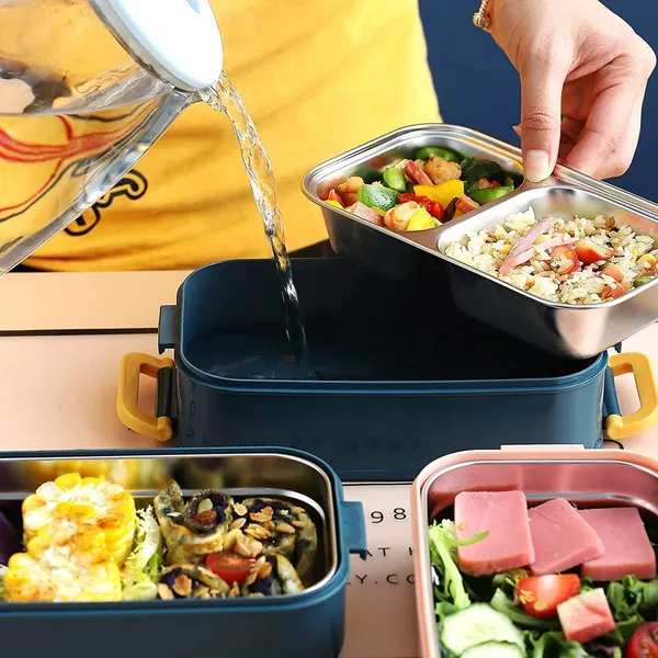 Blue_Executive_Insulated_AirTight_2_Stainless_Steel_&_Plastic_Containers_Lunch_Box_Handheld_Tiffin_Leak_Proof_Container_For_School_Office_Use__Blue