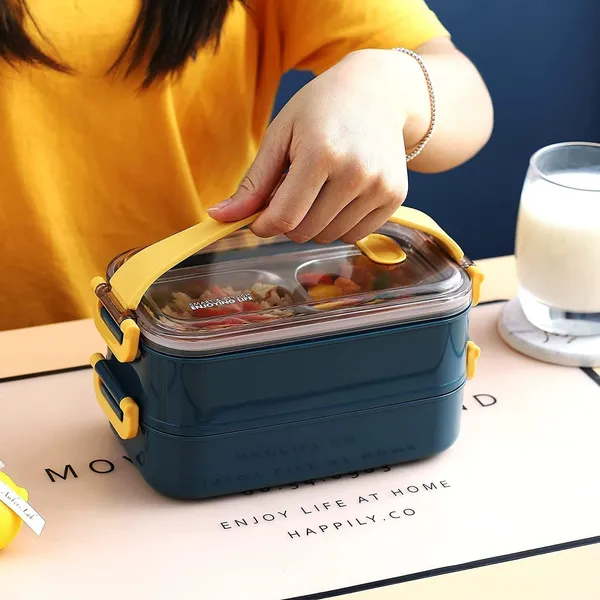 Blue_Executive_Insulated_AirTight_2_Stainless_Steel_&_Plastic_Containers_Lunch_Box_Handheld_Tiffin_Leak_Proof_Container_For_School_Office_Use__Blue