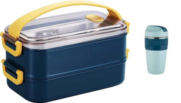 Blue_Executive_Insulated_AirTight_2_Stainless_Steel_&_Plastic_Containers_Lunch_Box_Handheld_Tiffin_Leak_Proof_Container_For_School_Office_Use__Blue