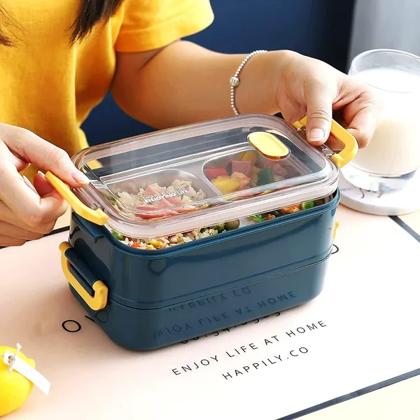 Blue_Executive_Insulated_AirTight_2_Stainless_Steel_&_Plastic_Containers_Lunch_Box_Handheld_Tiffin_Leak_Proof_Container_For_School_Office_Use__Blue