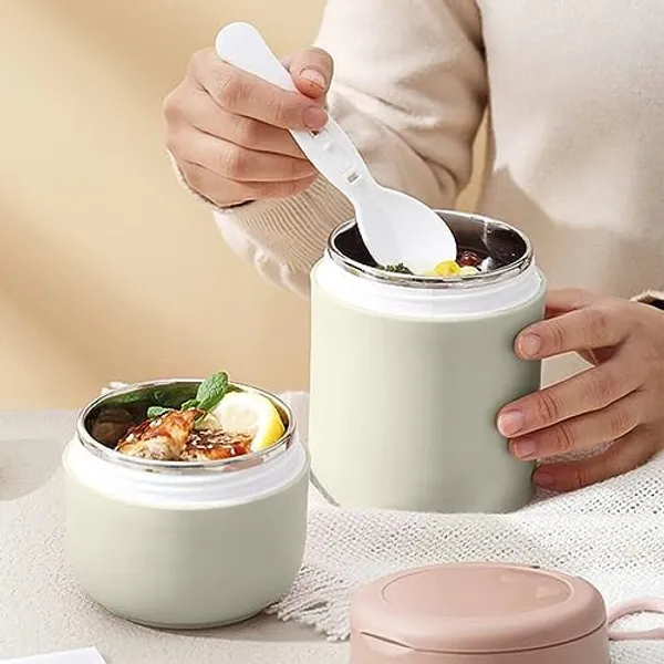 Green_Lunch_Box_Yogurt_Container_With_Lid_Leak_Proof_Stainless_Steel_Cups_With_Lids_And_Reusable_Plastic_SpoonOvernight_Oats_Containers_With_Lid_Dishwasher_Freezer_Safe