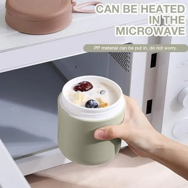 Green_Lunch_Box_Yogurt_Container_With_Lid_Leak_Proof_Stainless_Steel_Cups_With_Lids_And_Reusable_Plastic_SpoonOvernight_Oats_Containers_With_Lid_Dishwasher_Freezer_Safe