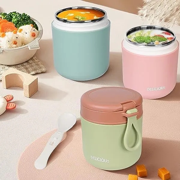 Green_Lunch_Box_Yogurt_Container_With_Lid_Leak_Proof_Stainless_Steel_Cups_With_Lids_And_Reusable_Plastic_SpoonOvernight_Oats_Containers_With_Lid_Dishwasher_Freezer_Safe