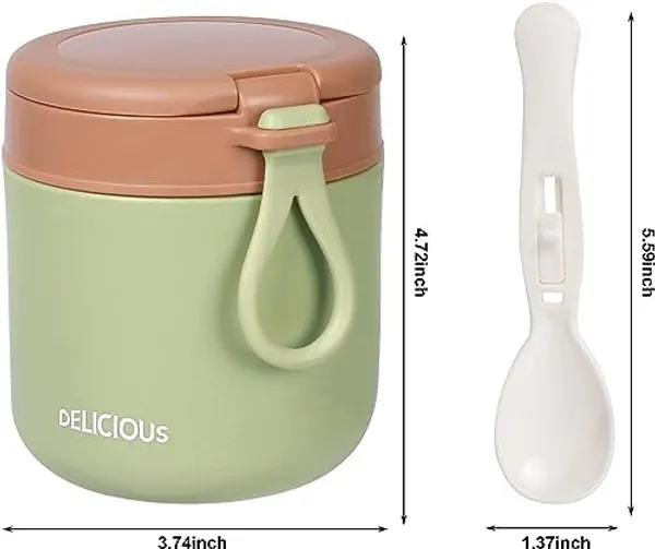 Green_Lunch_Box_Yogurt_Container_With_Lid_Leak_Proof_Stainless_Steel_Cups_With_Lids_And_Reusable_Plastic_SpoonOvernight_Oats_Containers_With_Lid_Dishwasher_Freezer_Safe