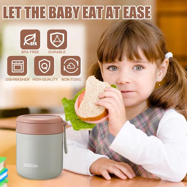 Green__Pink_Travel_Soup_Bowl_Set_Insulated_Soup_Bowls_With_Lids_And_Folding_Spoons_For_Fruit_Yoghurt_Oats_Porridge_Salad__Airtight_And_Leak_Proof_Dishwasher_Safe_Thermal_Lunch_Box