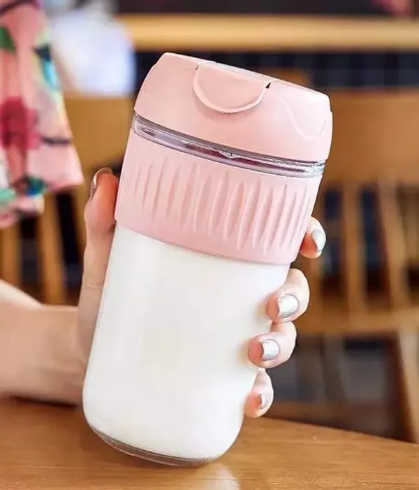 Pink_500_Ml_Glass_Coffee_Mug_with_Lid_and_StrawReusable_Glass_Coffee_CupGlass_Travel_Mug_with_Silicone_SleeveGlass_Water_Bottle_for_Coffee