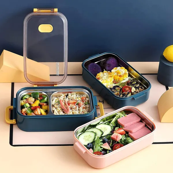 Blue_Executive_Insulated_AirTight_2_Stainless_Steel_&_Plastic_Containers_Lunch_Box_Handheld_Tiffin_Leak_Proof_Container_For_School_Office_Use__Blue