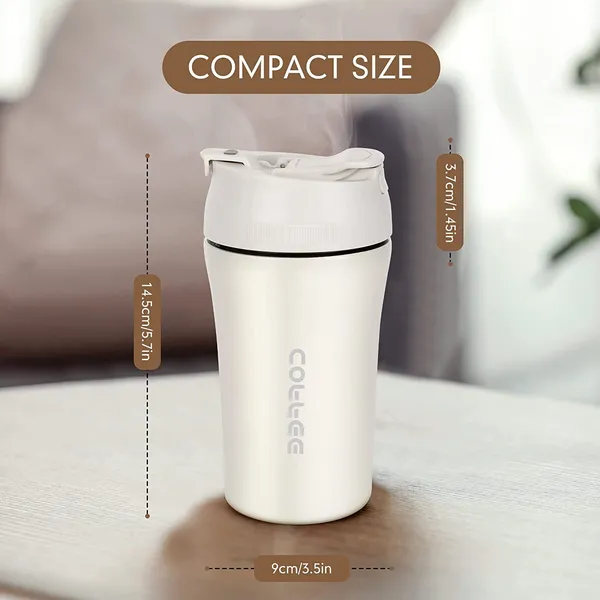 White_400ml_Travel_Mug_Insulated_Coffee_Cup_with_Leakproof_Lid_Vacuum_Insulation_Stainless_Steel_Reusable_for_Hot_Cold_Coffee_Water_and_Tea_Mug_with_Non-Slip_Protective_Cover