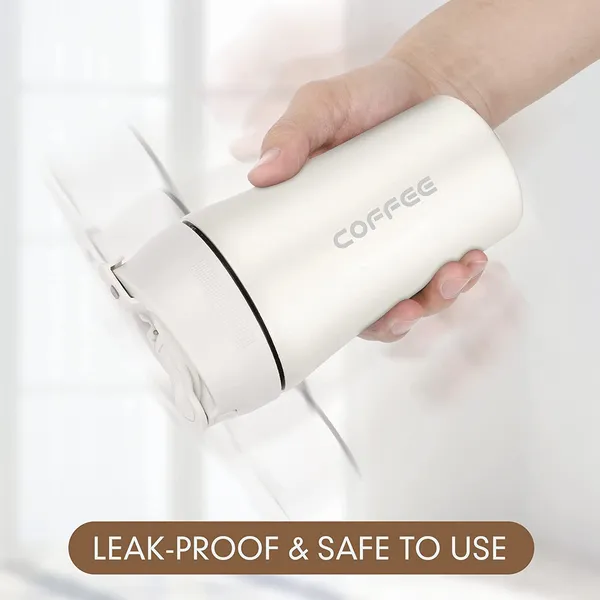 White_400ml_Travel_Mug_Insulated_Coffee_Cup_with_Leakproof_Lid_Vacuum_Insulation_Stainless_Steel_Reusable_for_Hot_Cold_Coffee_Water_and_Tea_Mug_with_Non-Slip_Protective_Cover