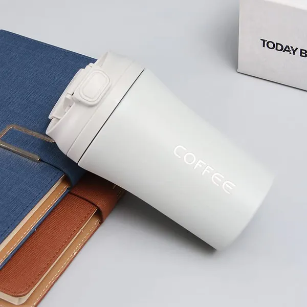 White_400ml_Travel_Mug_Insulated_Coffee_Cup_with_Leakproof_Lid_Vacuum_Insulation_Stainless_Steel_Reusable_for_Hot_Cold_Coffee_Water_and_Tea_Mug_with_Non-Slip_Protective_Cover