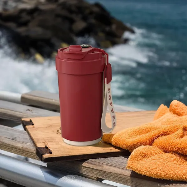 Red__With_DisplaySmart_Insulated_Coffee_Travel_Mug_With_Touch_Screen_Digital_Temperature_Display_Travel_Flasks_420_Ml_316_Stainless_Steel_Reusable__Leak_Proof_Thermal_Mug