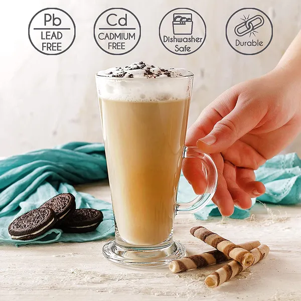 Transparent_270_Ml_Irish_Glass_Coffee_Mug_Set_With_Convenient_Handle_Tea_Glasses_For_HotCold_Beverages_Thermal_Shock_Resistant_Tempered_Glass_Mugs_For_Cappuccino_Latte_Espresso