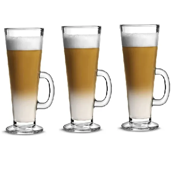 Transparent_270_Ml_Irish_Glass_Coffee_Mug_Set_With_Convenient_Handle_Tea_Glasses_For_HotCold_Beverages_Thermal_Shock_Resistant_Tempered_Glass_Mugs_For_Cappuccino_Latte_Espresso