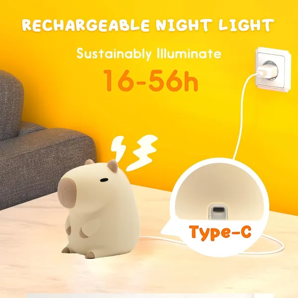 White_Kids_Night_Light_Cute_PandaSilicone_Nursery_Lamp_For_Baby_And_ToddlerAnimal_Night_Light_For_Boys_And_GirlsSquishy_Night_Light_For_BedroomCute_Night_Light_For_Kids_Room