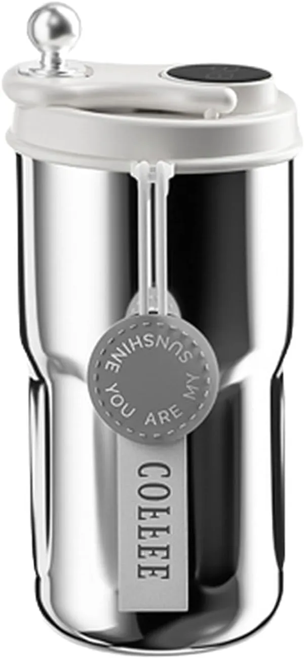 Silver_Smart_Insulated_Coffee_Travel_Mug_With_Touch_Screen_Digital_Temperature_Display_Travel_Flasks_420_Ml_304_Stainless_Steel_Reusable__Leak_Proof_Thermal_Mug