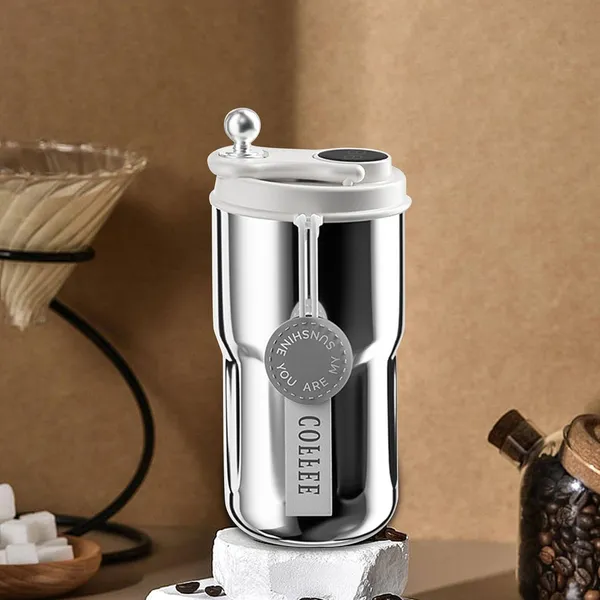 Silver_Smart_Insulated_Coffee_Travel_Mug_With_Touch_Screen_Digital_Temperature_Display_Travel_Flasks_420_Ml_304_Stainless_Steel_Reusable__Leak_Proof_Thermal_Mug