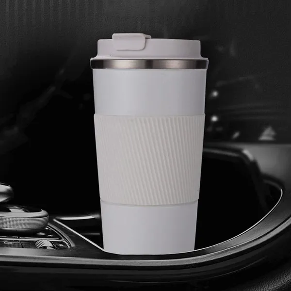 White_510ml_Insulated_Travel_Coffee_Mug_2.0_Double_Wall_Vacuum_Stainless_Steel_Fat-Bottomed_Coffee_Cup_Tumbler_with_Spill_Proof_Flip_Lid_for_Hot_and_Ice_Beverages