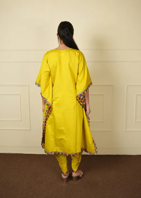 Yellow_Designer_Kaftan_Set