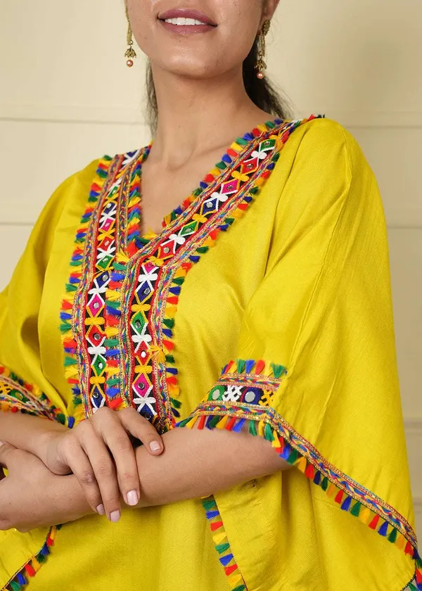 Yellow_Designer_Kaftan_Set