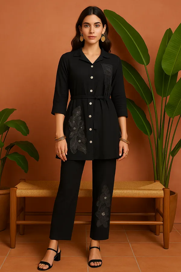 Black_Textu_Co-Ord_Set_For_Women